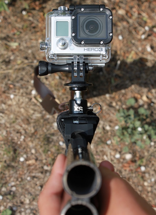 GoPro sur fusil de chasse